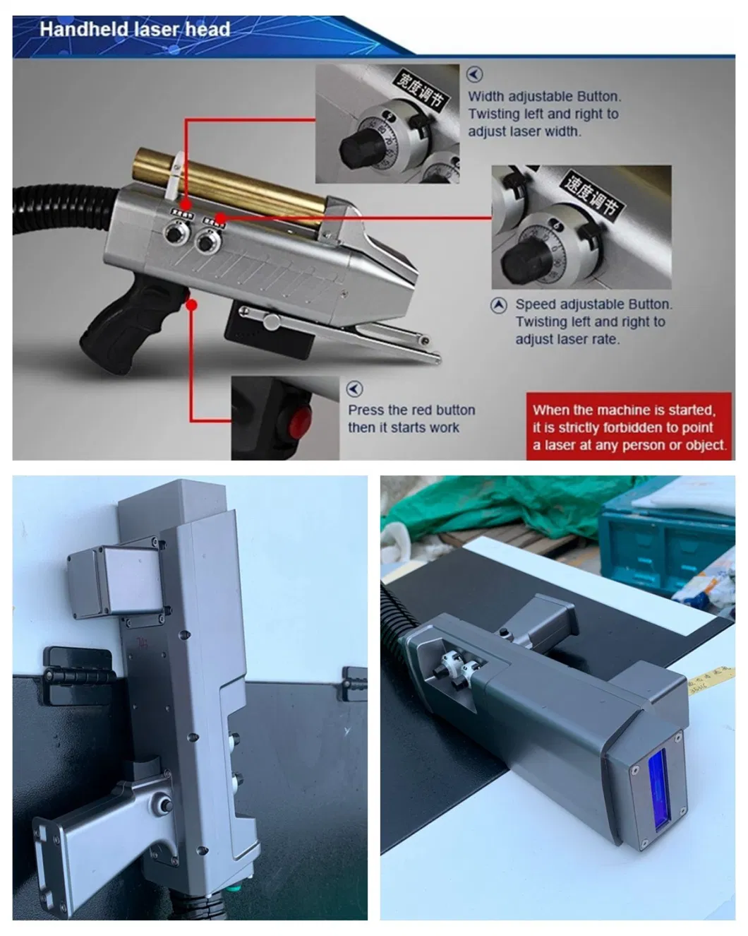 Metal Fiber Laser Cleaning Machine Carbon Stock Products Rust Removal Laser